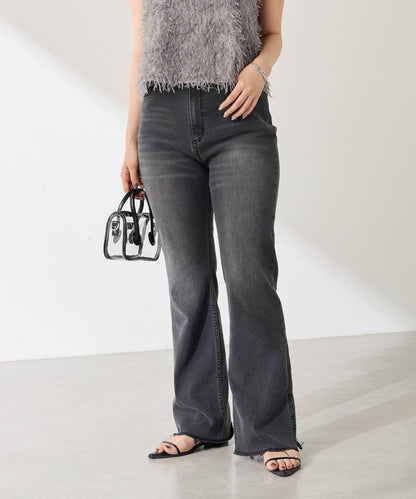 【可剪裁長度/彈性◎】Q.anos 自剪牛仔褲