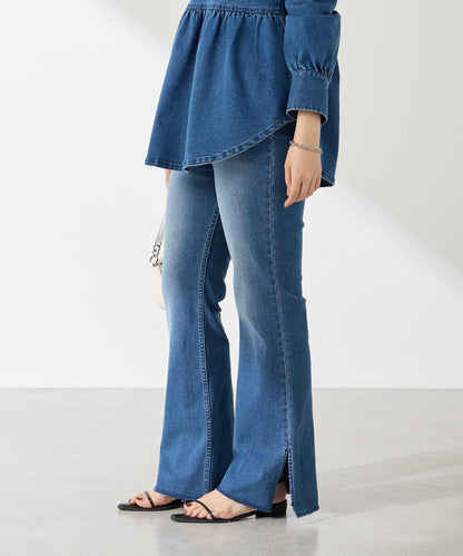 【可剪裁長度/彈性◎】Q.anos 自剪牛仔褲