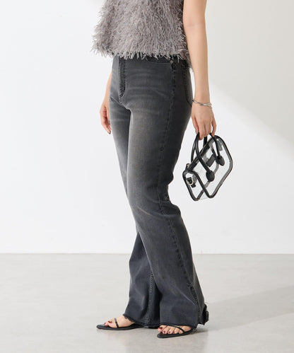 【可剪裁長度/彈性◎】Q.anos 自剪牛仔褲