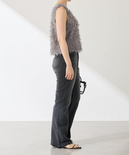 【可剪裁長度/彈性◎】Q.anos 自剪牛仔褲