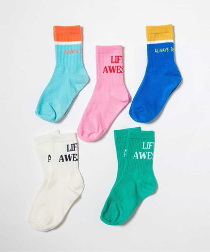 3P套裝 網絡 Logo襪