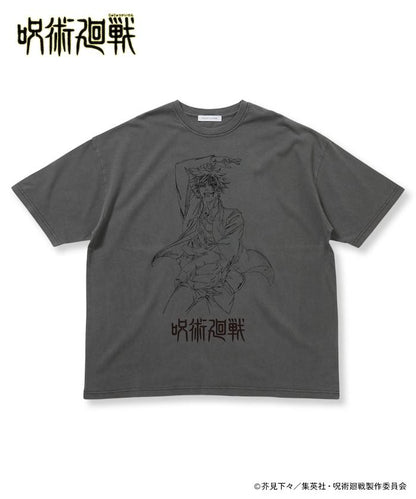 『劇場版總集編 《呪術回戦》 懷玉・玉折』 色素 圓領印花T恤/五條悟 唯我獨尊