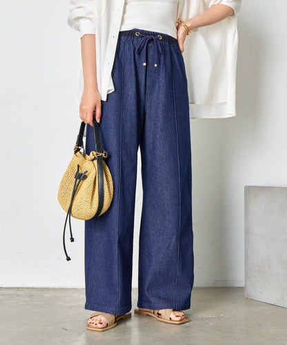 【輕鬆穿著】【夏季也適合穿著】牛仔休閒褲