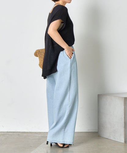 【輕鬆穿著】【夏季也適合穿著】牛仔休閒褲