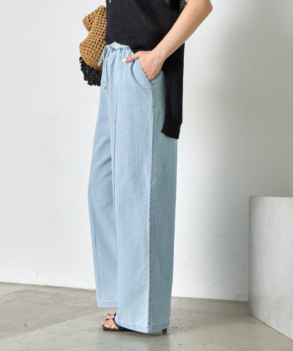 【輕鬆穿著】【夏季也適合穿著】牛仔休閒褲