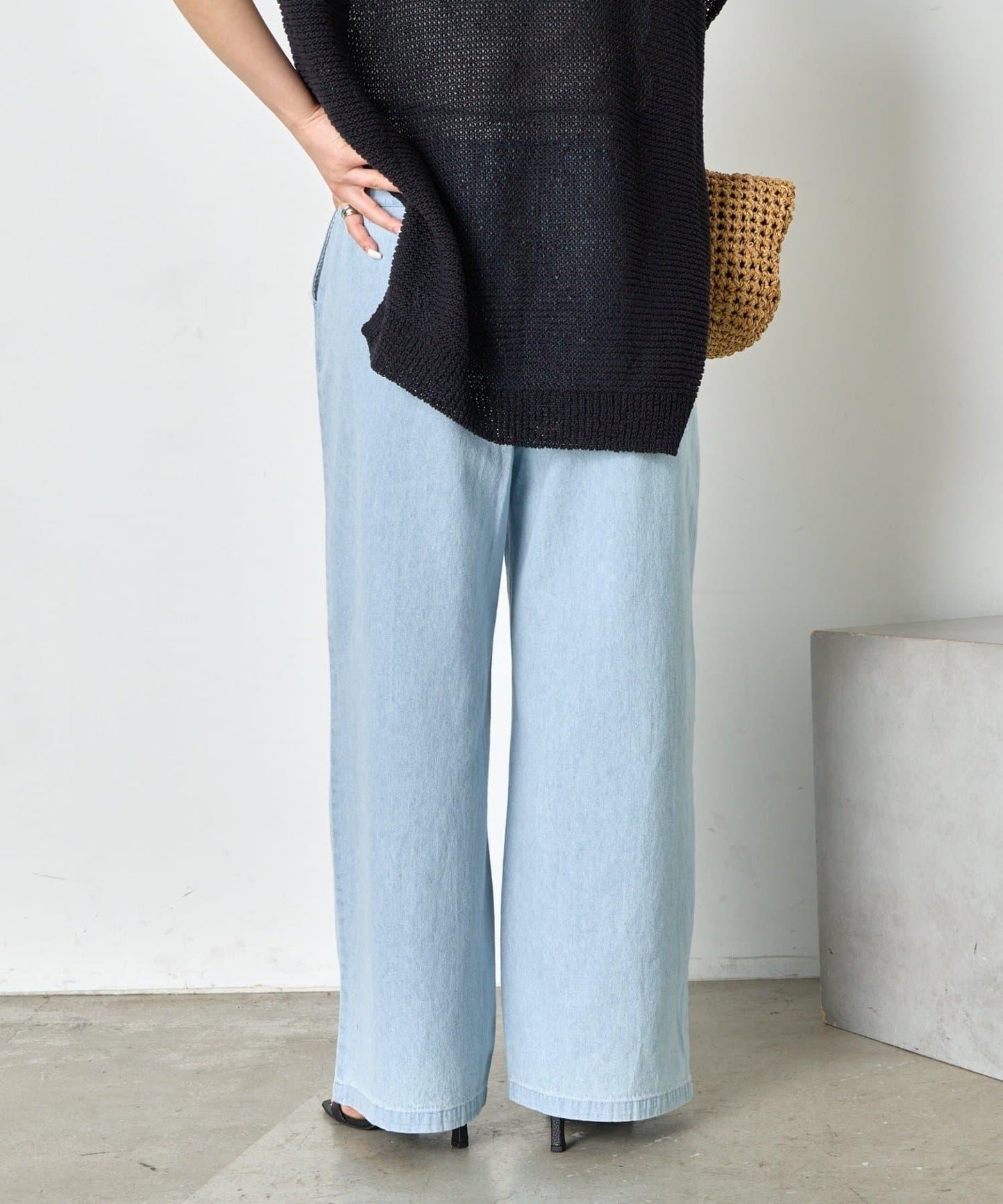 【輕鬆穿著】【夏季也適合穿著】牛仔休閒褲