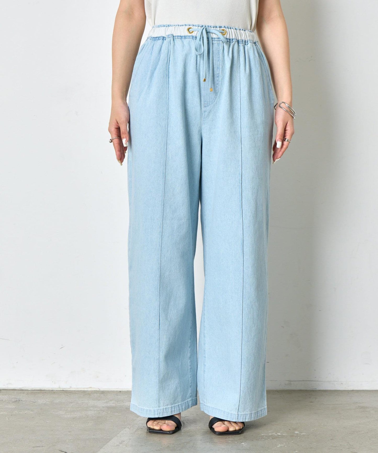 【輕鬆穿著】【夏季也適合穿著】牛仔休閒褲