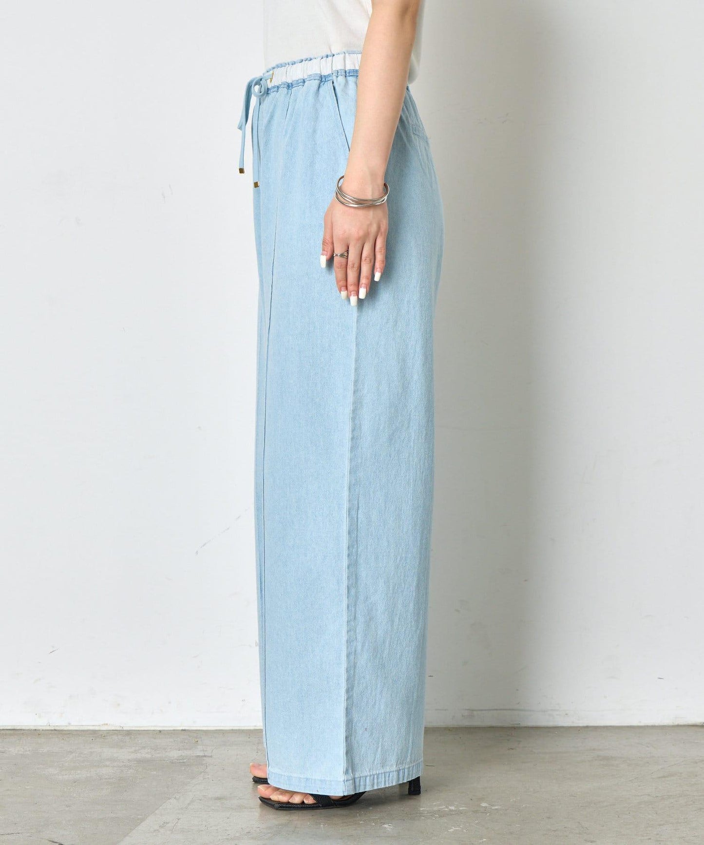 【輕鬆穿著】【夏季也適合穿著】牛仔休閒褲