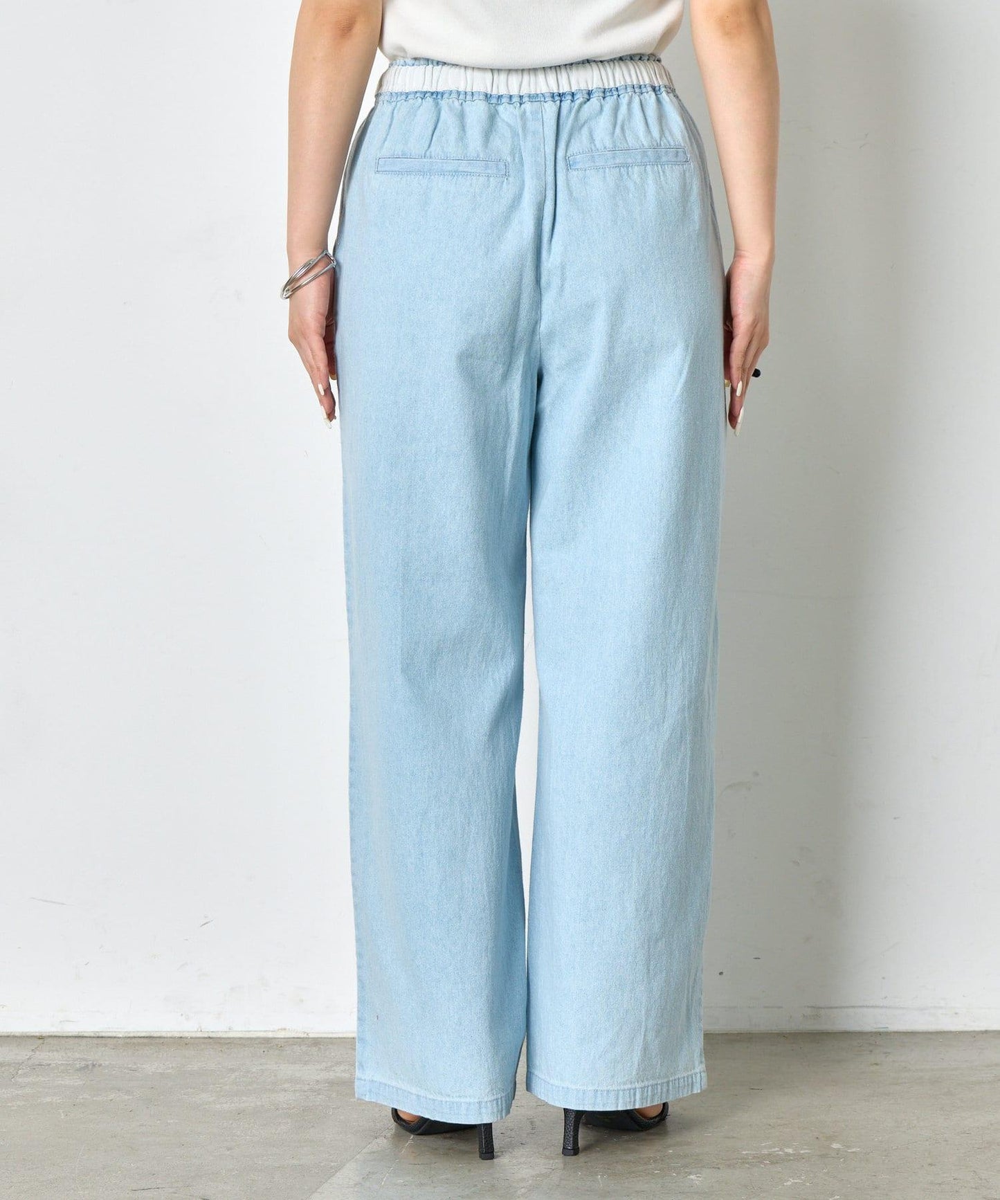 【輕鬆穿著】【夏季也適合穿著】牛仔休閒褲