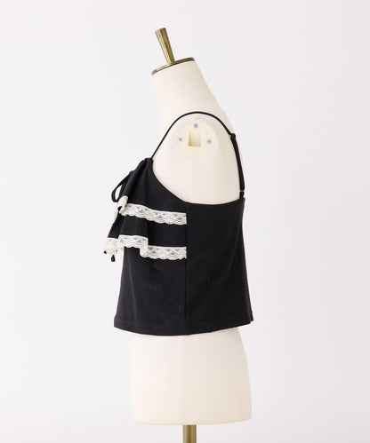 【一件接一件】荷葉邊吊帶背心