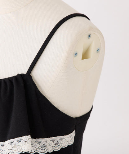 【一件接一件】荷葉邊吊帶背心