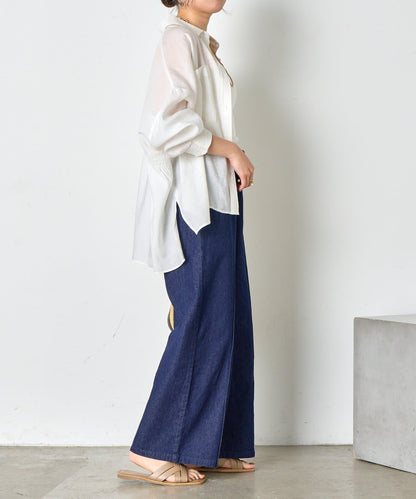 【輕鬆穿著】【夏季也適合穿著】牛仔休閒褲