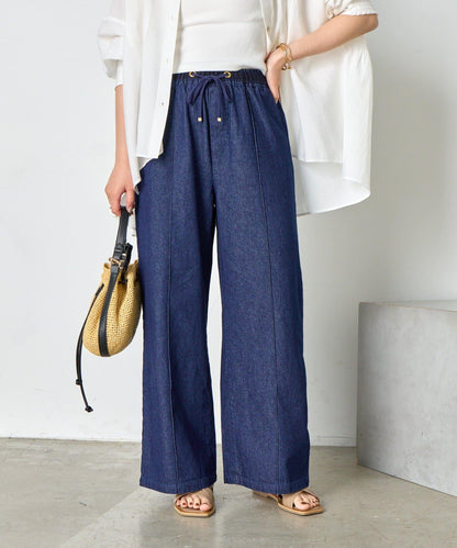 【輕鬆穿著】【夏季也適合穿著】牛仔休閒褲