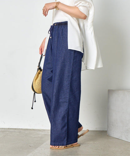 【輕鬆穿著】【夏季也適合穿著】牛仔休閒褲