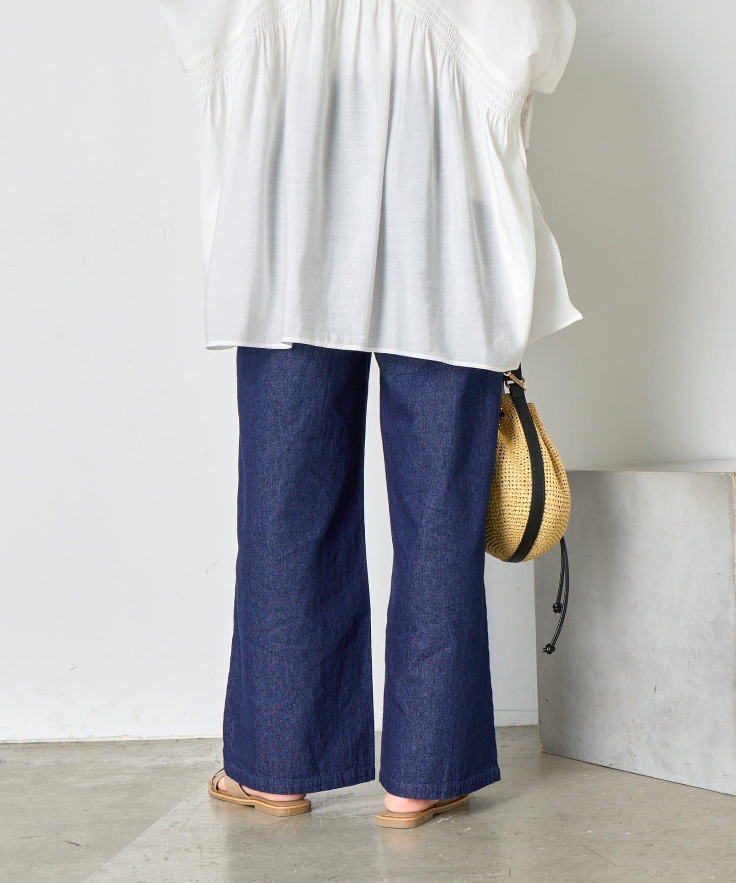 【輕鬆穿著】【夏季也適合穿著】牛仔休閒褲