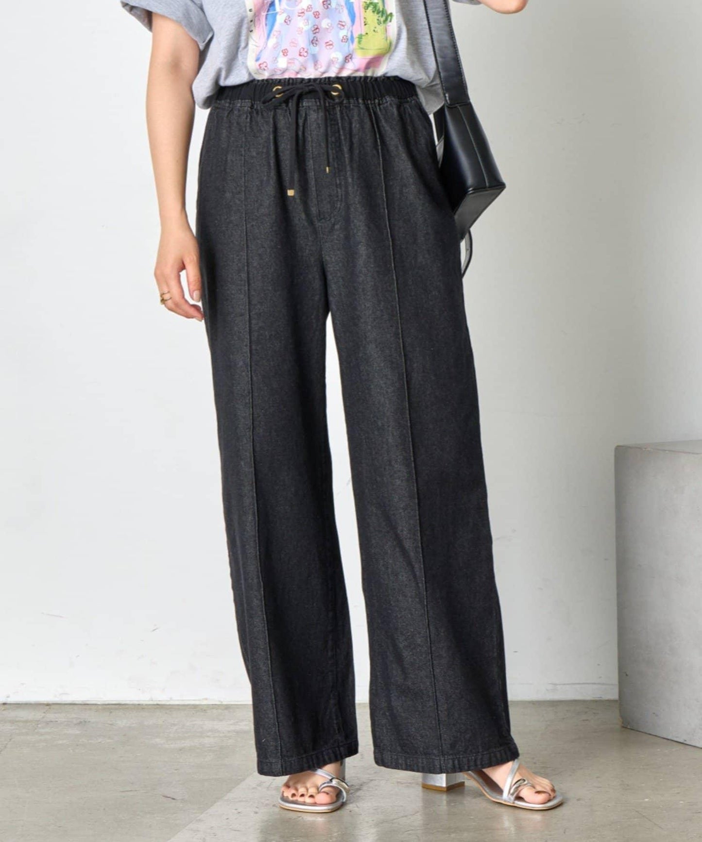 【輕鬆穿著】【夏季也適合穿著】牛仔休閒褲