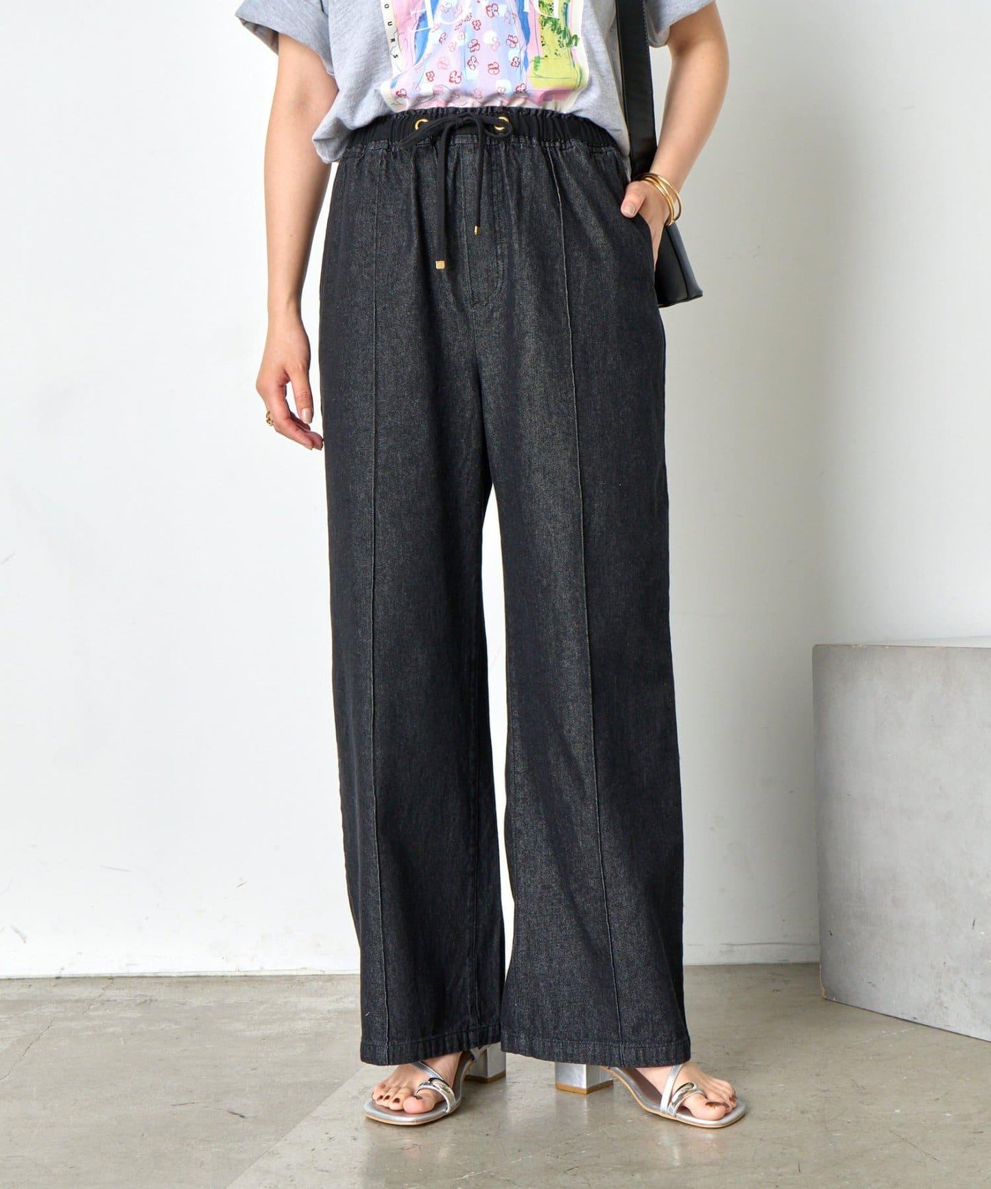 【輕鬆穿著】【夏季也適合穿著】牛仔休閒褲