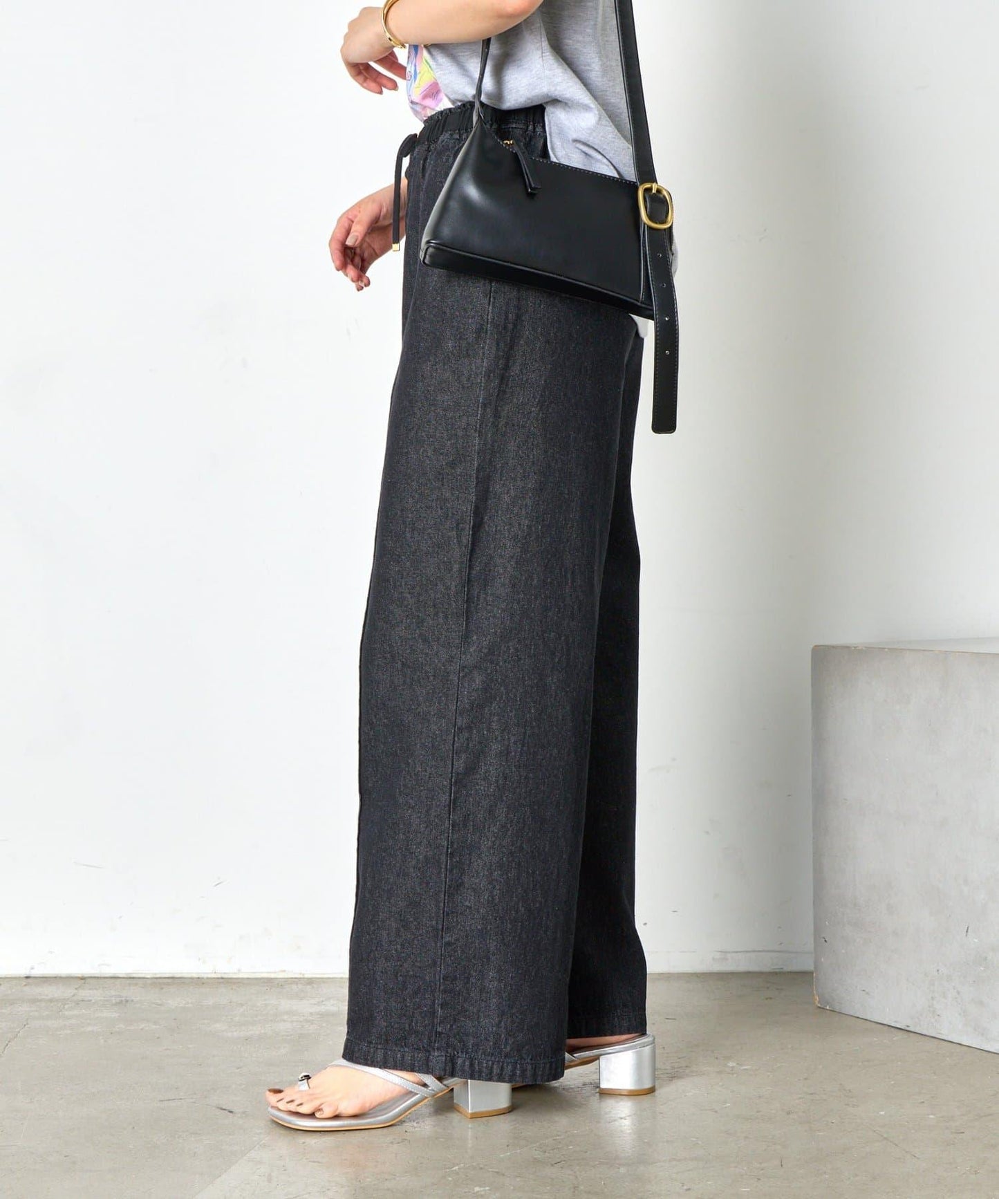 【輕鬆穿著】【夏季也適合穿著】牛仔休閒褲