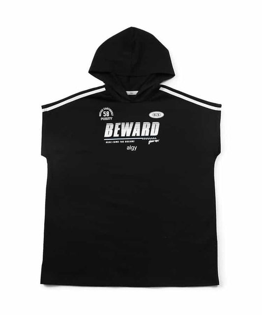 法式寬鬆袖連帽衛衣