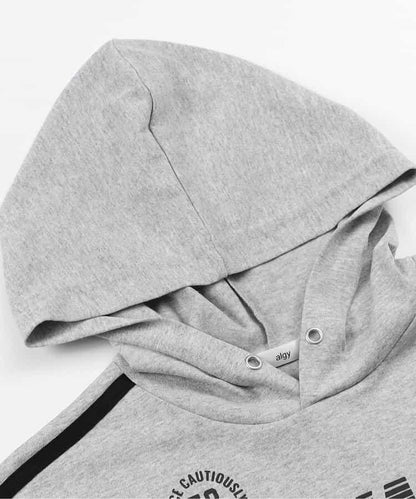 法式寬鬆袖連帽衛衣