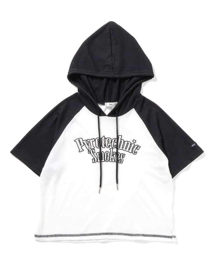 極光圖案拉鍊套頭衛衣