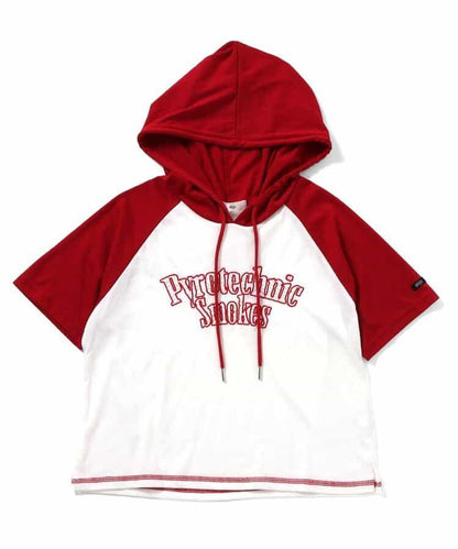 極光圖案拉鍊套頭衛衣