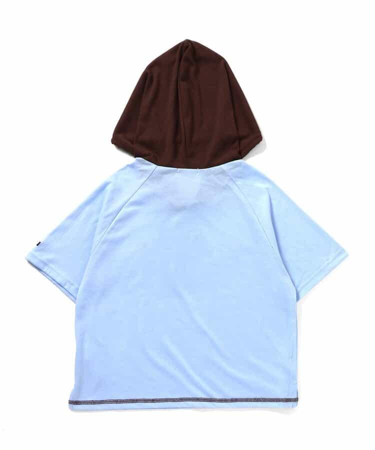 極光圖案拉鍊套頭衛衣