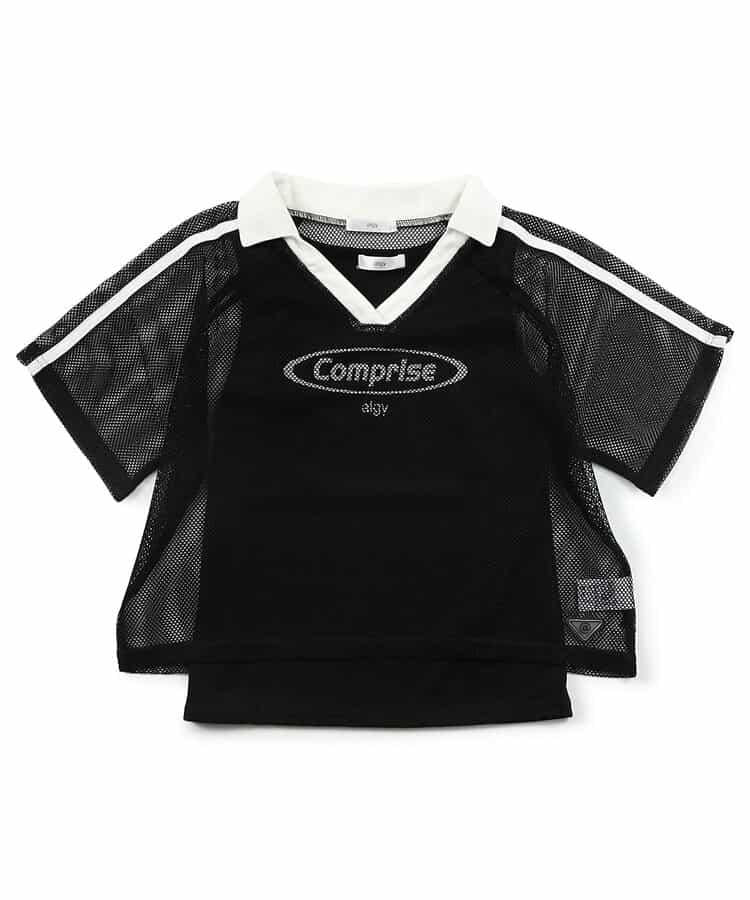 【接觸冷感】背心和網眼上衣套裝