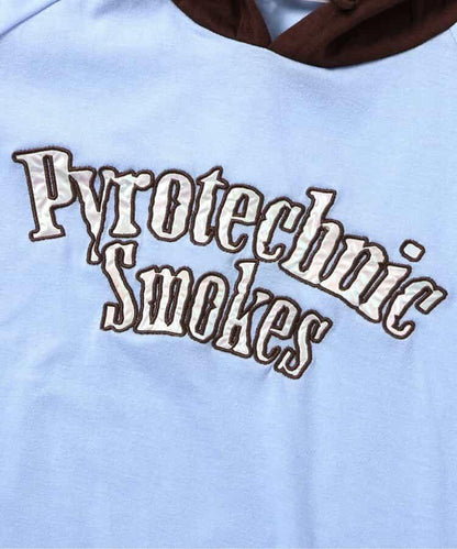 極光圖案拉鍊套頭衛衣