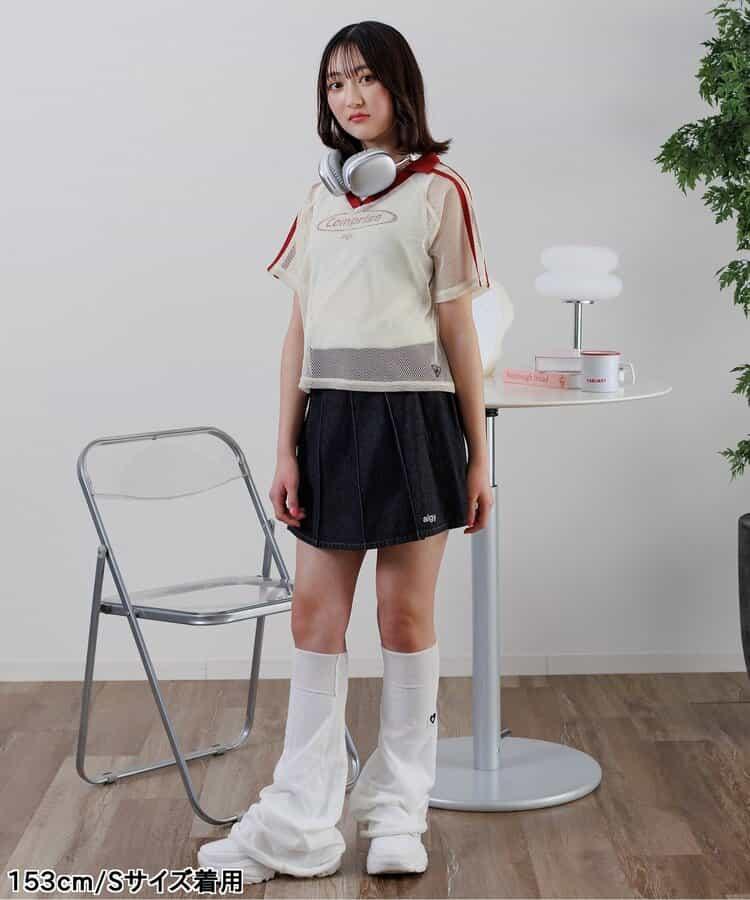 【接觸冷感】背心和網眼上衣套裝