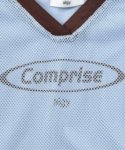 【接觸冷感】背心和網眼上衣套裝