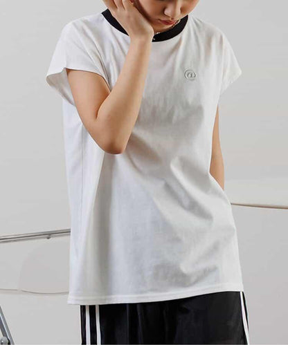 法式短袖一點繡T-shirt