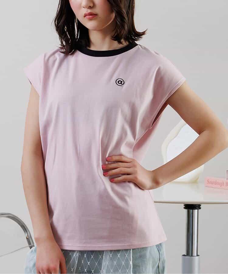 法式短袖一點繡T-shirt