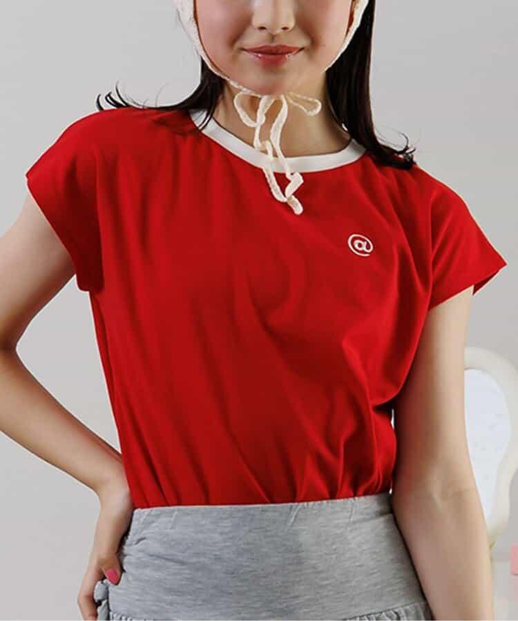 法式短袖一點繡T-shirt