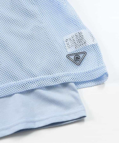 【接觸冷感】背心和網眼上衣套裝