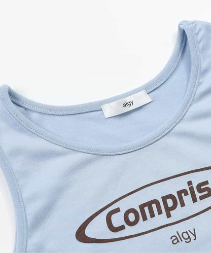 【接觸冷感】背心和網眼上衣套裝