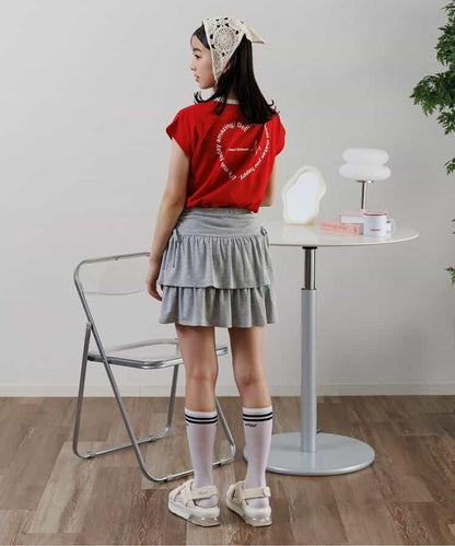 法式短袖一點繡T-shirt