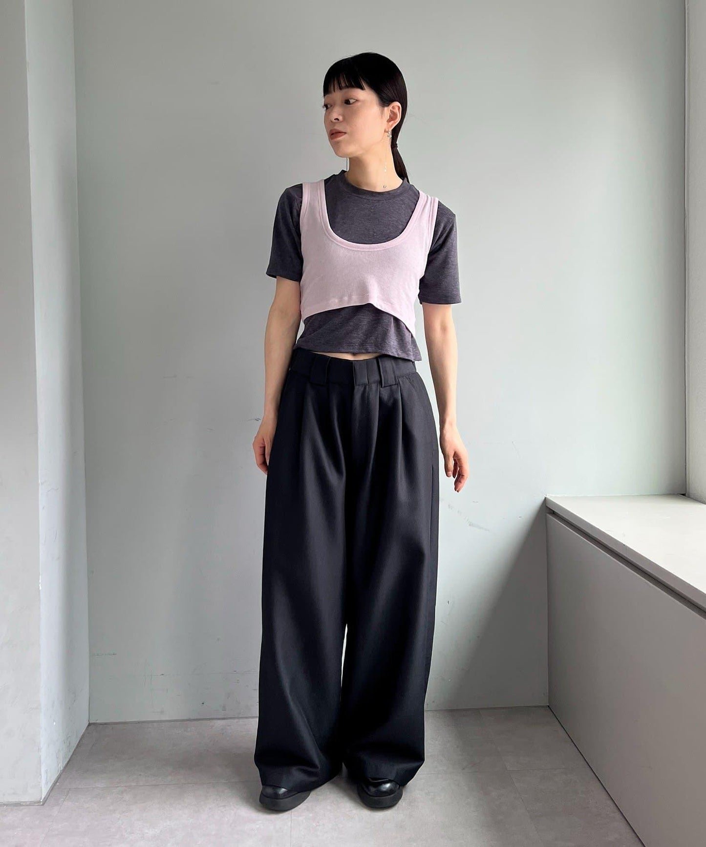 Tencel寬鬆休閒褲