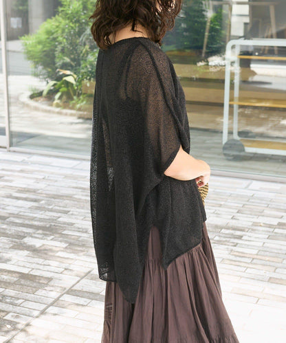 【清爽易穿】紙質雨披針織衫