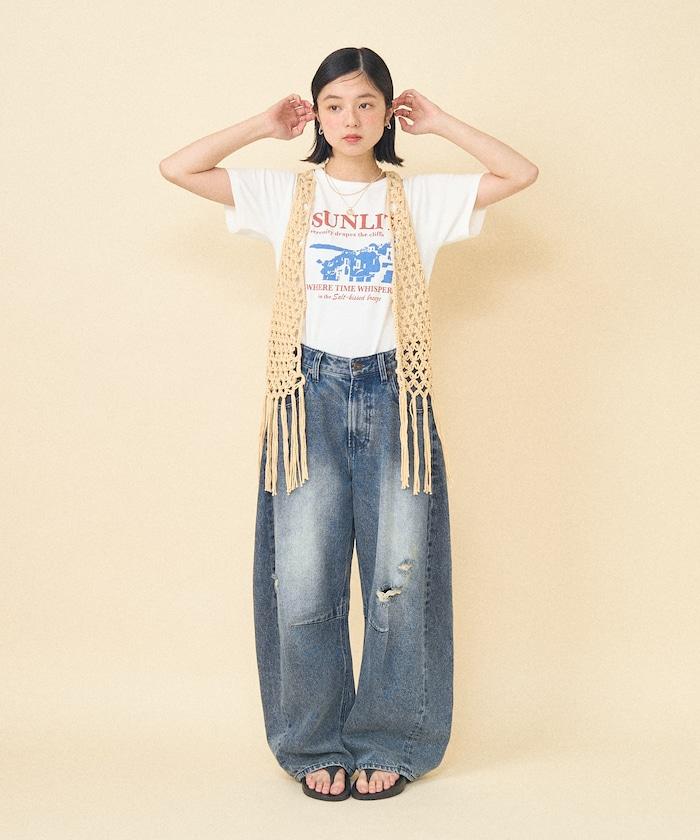 流蘇圖案編織馬甲