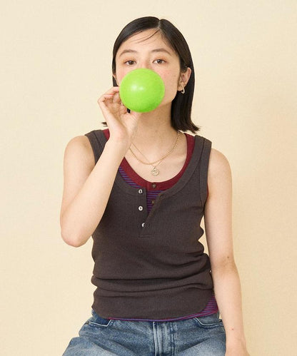 華夫格紋雙面穿背心