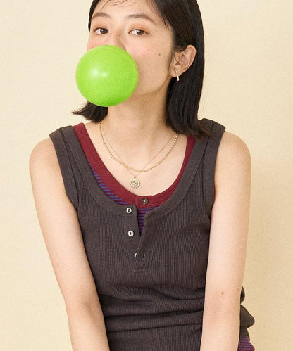 華夫格紋雙面穿背心