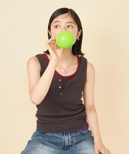 華夫格紋雙面穿背心