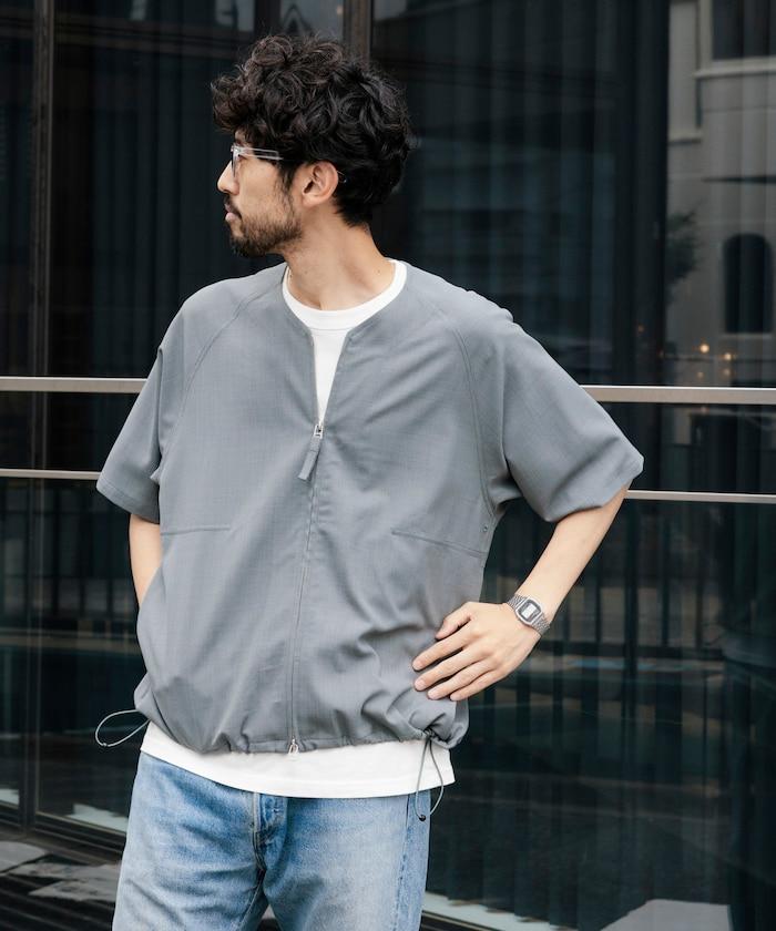 速乾材料 舒適版型 無領 棒球衫 短袖 亞麻風 居家護理