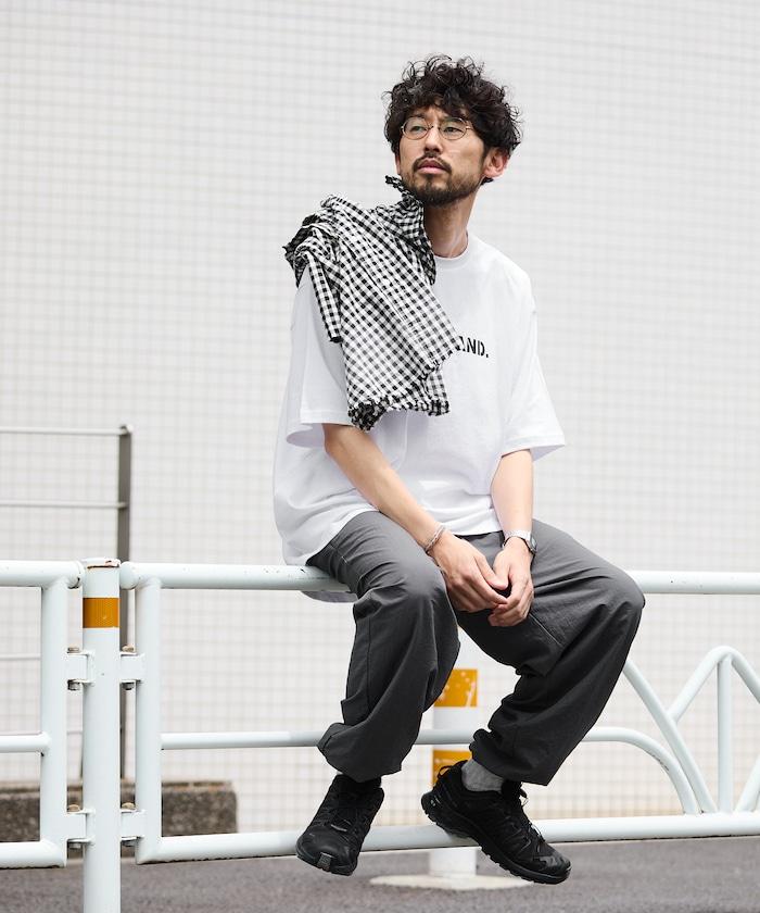 寬鬆直筒尼龍運動褲 / 錐形剪裁 輕便尼龍褲