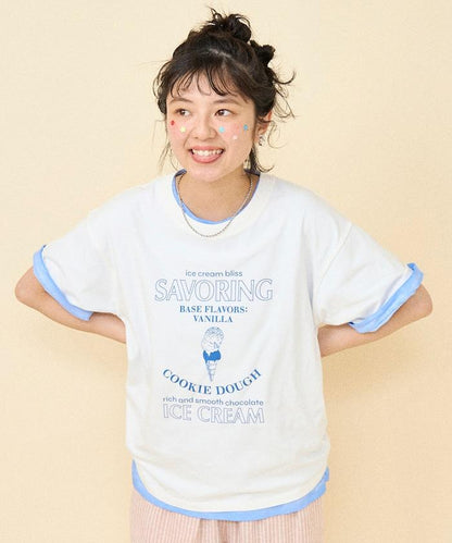 冰淇淋印花T恤