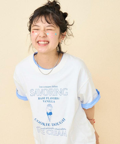 冰淇淋印花T恤