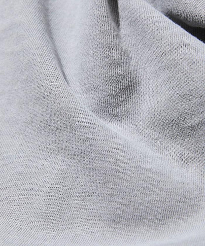 大號剪裁 皮革染色 裂紋印花 圓領T恤 / 重金屬咖啡 【限定推出】