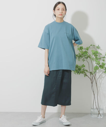亞麻人造絲裹身裙