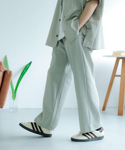 易護理/套裝搭配 雙褶寬鬆西裝褲
